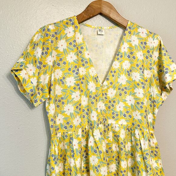 Rove Sunchaser Dress Marguerite Floral French Linen Mini Dress Women’s Size XL - Picture 3 of 14